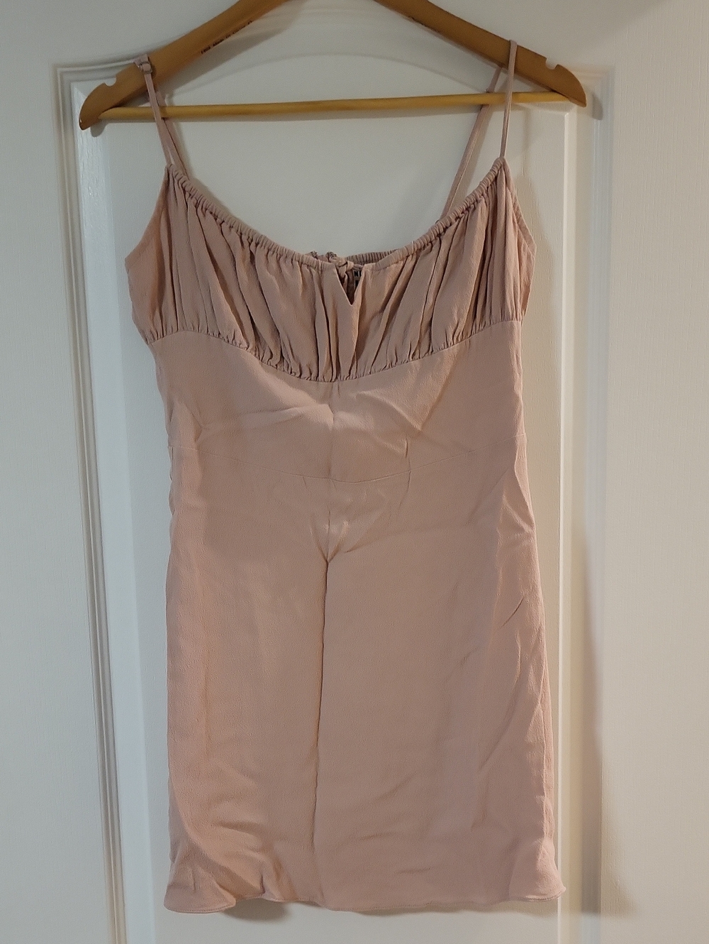 Sunday Best Blush Pink Dress with Gathered Bust